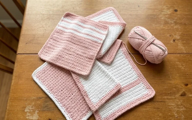 Easy Beginner Crochet Dishcloth Free Pattern