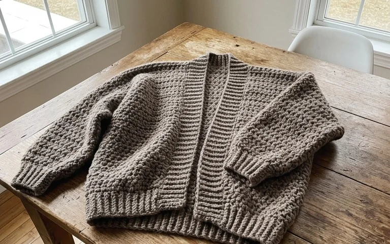 Easy Chunky Cocoon Cardigan: Free Crochet Pattern Guide