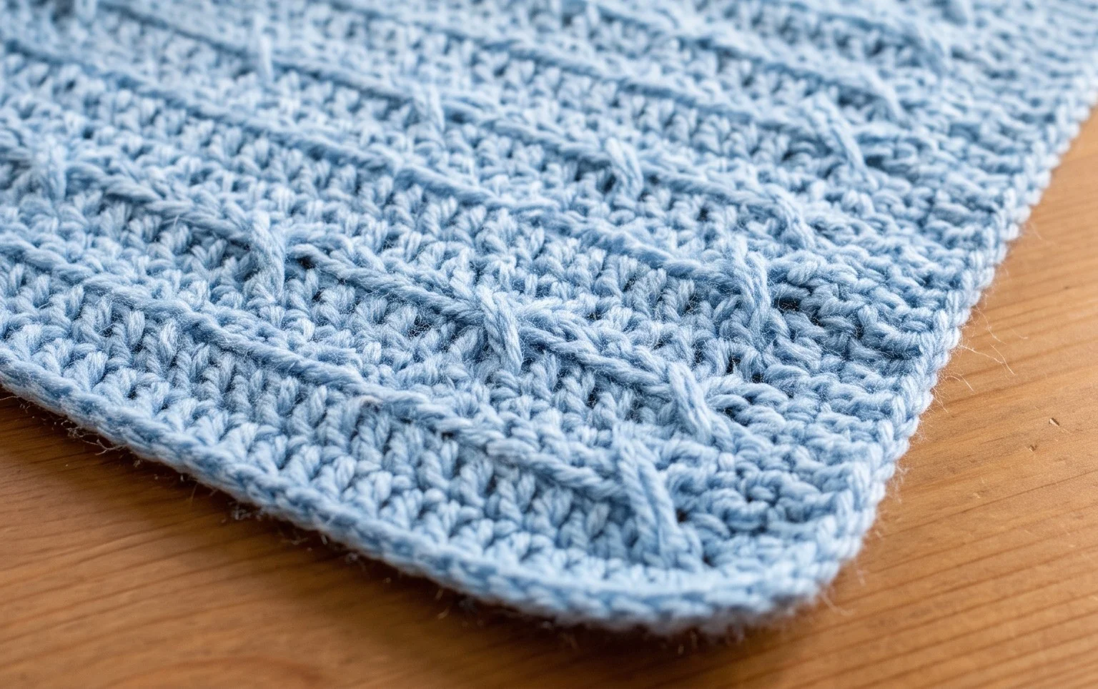 Crossed Double Crochet Baby Blanket | Free & Easy | The Loophole Fox