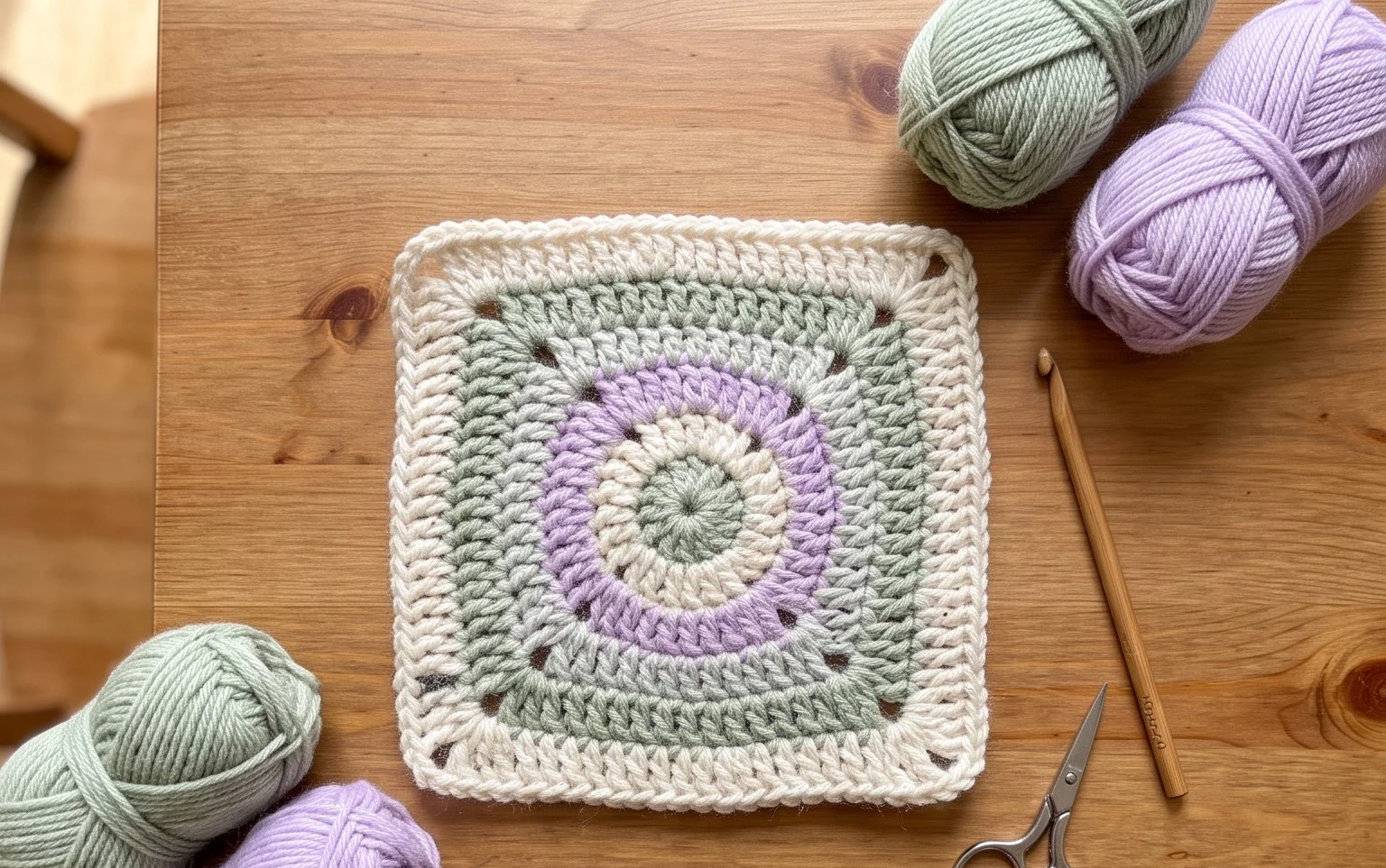 How to Crochet a Spiral Granny Square: Free Pattern